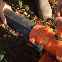 Teava de irigatii cu prindere rapida din plastic D.110 PN5 L=6 m (cu dungi portacalii)  ASB 2