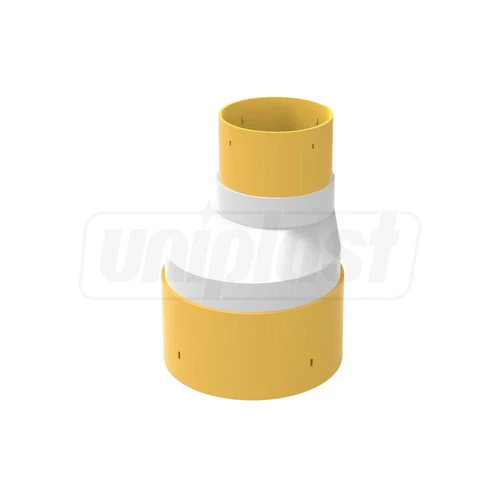 Переход D.100x160 ПВХ для дренажной трубы  EGEPLAST