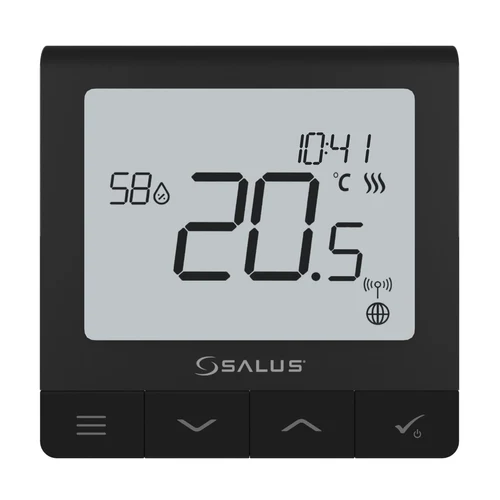 Cronotermostat SQ610BEE (negru) Quantum  SALUS