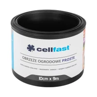 Бордюр садовый газонный 10 см x 9 м гладкий (черный) 30-231H  CELLFAST