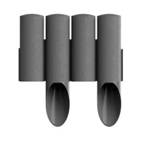 Gard decorativ pentru gradina (4 elemente SET) L=2.35 m, H=155/255 (grafit) 34-044  CELLFAST