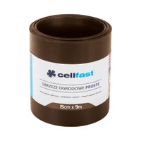 Бордюр садовый газонный 15 см x 9 м гладкий (коричневый) 30-212H  CELLFAST