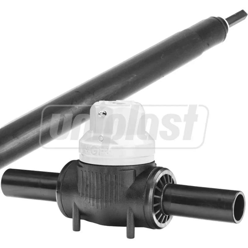 Vana PEHD cu tija telescopica Stop-Offvalve Poly PE100 D.225 10 bar Gas / 16 bar Water  +GF+ 2