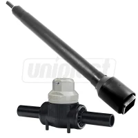 Vana PEHD cu tija telescopica Stop-Offvalve Poly PE100 D.225 10 bar Gas / 16 bar Water  +GF+