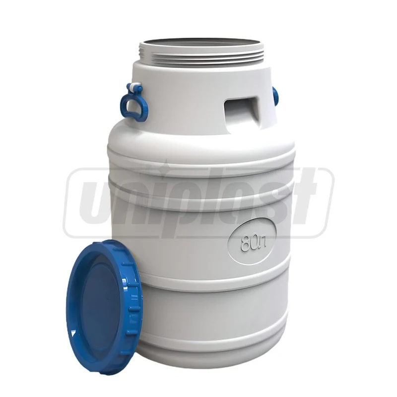 Бидон  80 л (белый) с ручками H=0.76 м/W=0.41 м EVRO PLAST 2