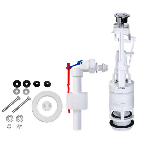 Mecanism complet pentru rezervor monobloc cu actiunea dubla, D. 1/2" filet plastic STY-734-M  STYRON