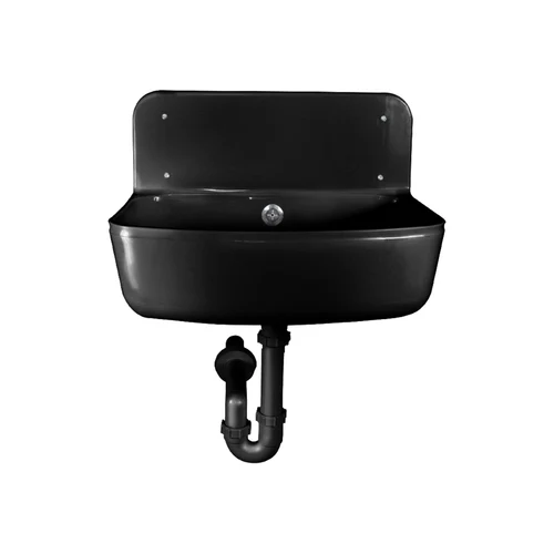 Spalator de maini (negru) cu sifon D. 40, 490x400x160 STY-350-F  STYRON