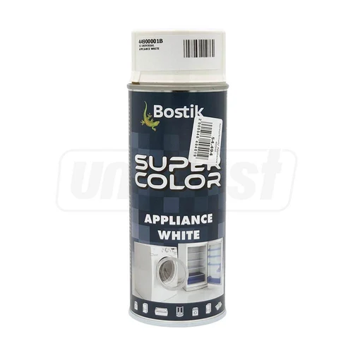Краска-спрей алкидная SUPER COLOR Appliance White для ремонта сантехники и кухонного оборудования 400 мл (белая)  BOSTIK