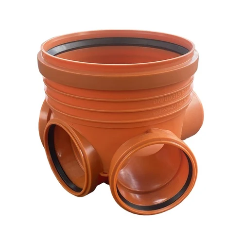 Baza camin de inspectie PP D.315x160 H=323 mm (3 intrare / 1 iesire) (portocaliu)  TP