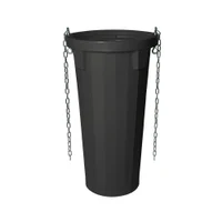 Tub standard de evacuare deseuri 1060 mm, cu lant (negru)  TEKCNOPLAST