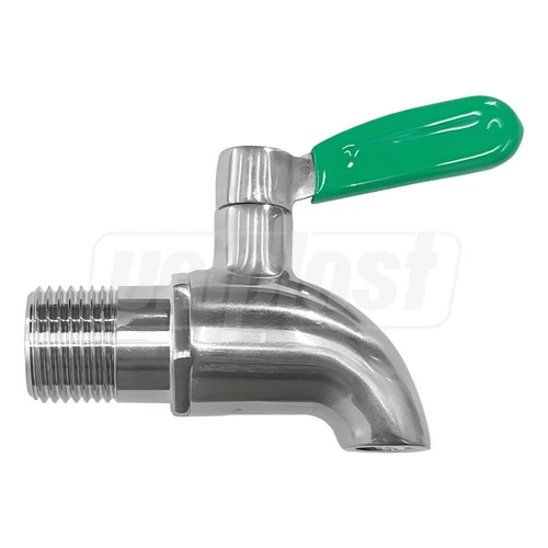 Robinet 1/2" ,inox, pentru montare în butoi de inox