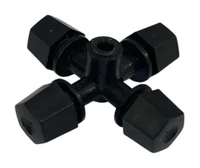 Microaspersor ceata cu 4 duze-fogger (negru)  UNITAPE
