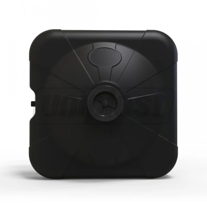 Rezervor pentru dus de vara 100 L patrat (negru) cu para pentru dus 49x49x57 cm 2