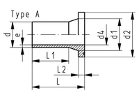 Adaptor flansa D. 50 PE100 SDR17 PEHD/PN10  +GF+ 3