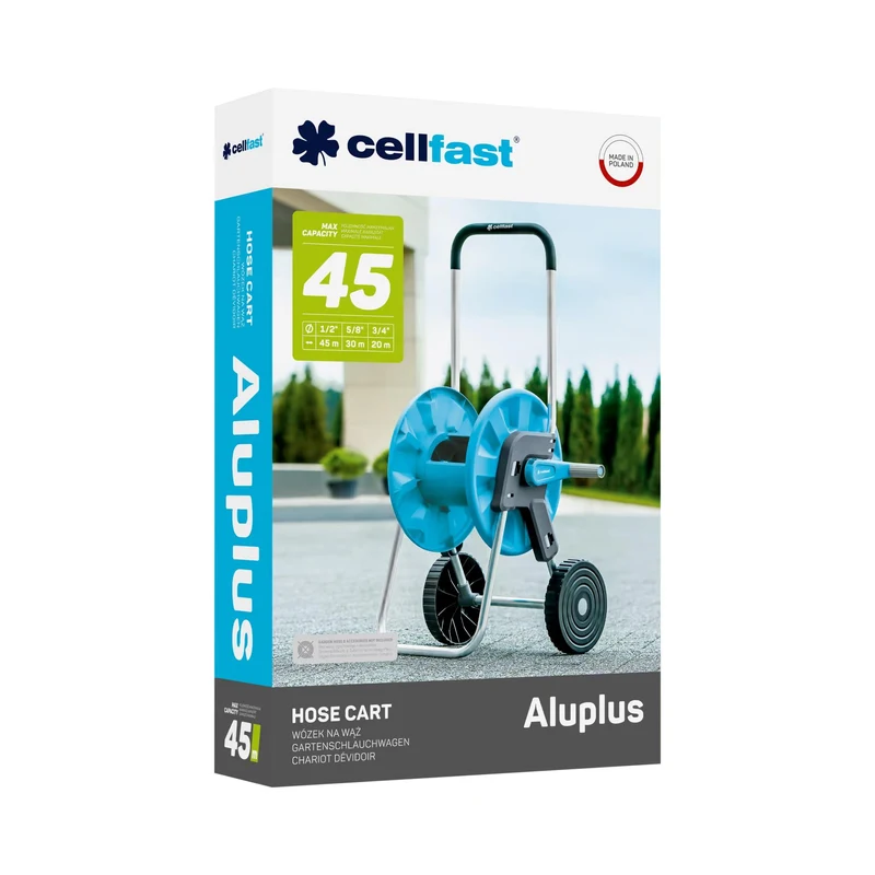 Carucior pentru furtun ALUPLUS (1/2" x 45 m)  CELLFAST 5