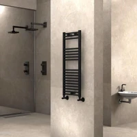 Полотенцесушитель  400 x 1000 мм Flat (черный мат) Haiti  RADIVA 2