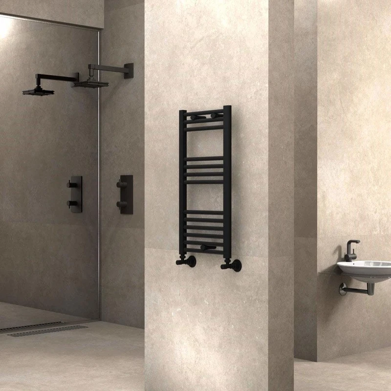 Uscator de prosoape  400 x 800 mm Flat (negru mat) Haiti  RADIVA 2