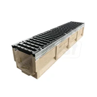 Gratar fonta canalizare cu rigola fibrobeton L=1000 mm H=530 mm B=454 mm EN124 D400 TR 2