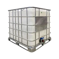Rezervor cubic EUROCUB IBC 1000 L (alb) 1 m x 1 m x 1.2 m + robinet FI/FI D. 2"  PIMTAS
