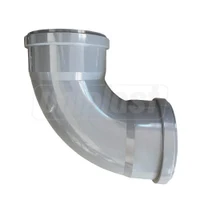 Cot mufat dublu PVC D.160 / 90° (gri)  BTN 2