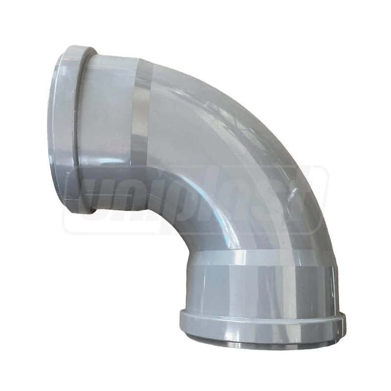 Cot mufat dublu PVC D.160 / 90° (gri)  BTN 3