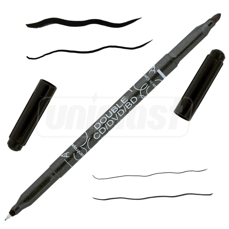Marker CD/DVD (negru) 2 parti, 3616 CENTROPEN 3