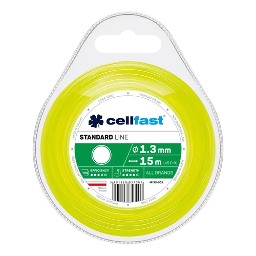 Fir motocoasa rotunda STANDARD 1.3 mm (15 m) CELLFAST