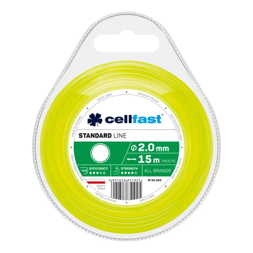 Fir motocoasa rotunda STANDARD 2.0 mm (15 m) CELLFAST