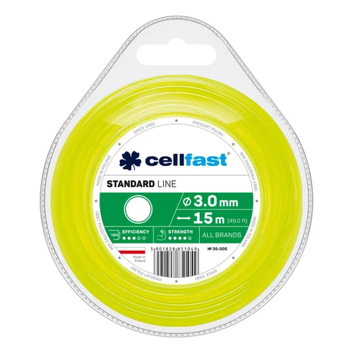 Fir motocoasa rotunda STANDARD 3.0 mm (15 m) CELLFAST