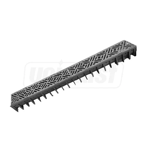 Rigola canalizare PP cu grila din fonta B125 1000x70x100 mm Brooklyn  MUFLESYSTEM