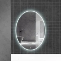 Oglinda pentru baie LED 6000K (oval) 60 x 80 cm IP44  UNIPLAST 4