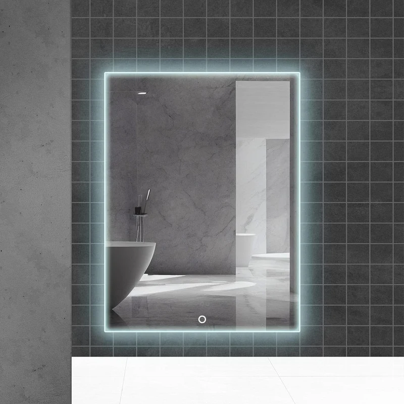 Oglinda pentru baie LED 6000K (dreptunghiulara) 60 x 80 cm IP44  UNIPLAST 4