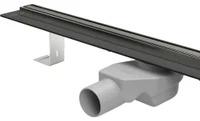 Rigola de dus lineara SLIM LINE set  700 x 35 mm D. 50 x 90° PREMIUM BLACK  CHUDEJ 2