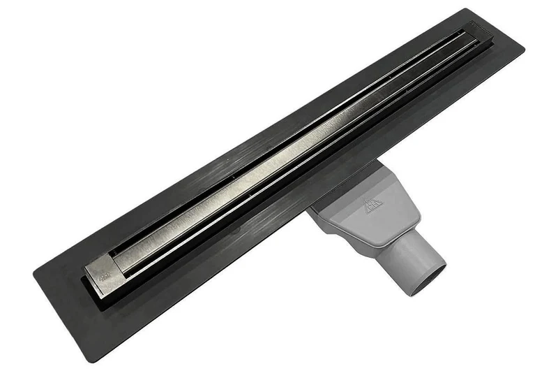 Rigola de dus lineara SLIM LINE set  700 x 35 mm D. 50 x 90° PREMIUM BLACK  CHUDEJ 3