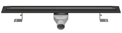 Rigola de dus lineara SLIM LINE set  900 x 35 mm D. 50 x 90° PREMIUM BLACK  CHUDEJ