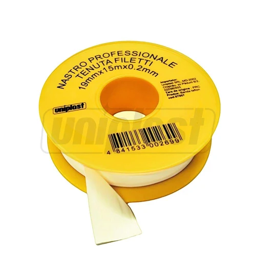 Banda teflon 19 mm x 15 m x 0.2 profesionala (galbena)  PRO  UNIPLAST