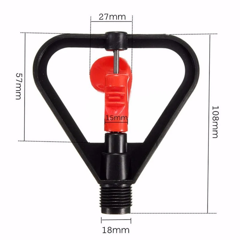 Aspersor mini plastic D. 1/2" FE 1.5-3 bar, R=3-6 m, 200-450 LPH  UNITAPE 2