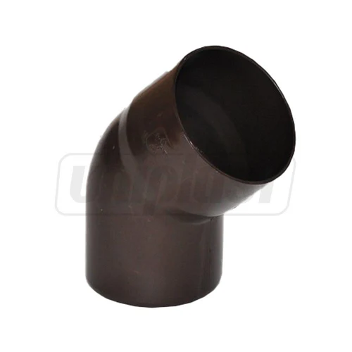 Отвод ПВХ D. 80 x 45° (коричневый) CL45080М  FIRST PLAST