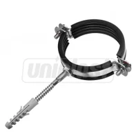 Colier metalic pentru teava cu garnitura din cauciuc si diblu (set) D. 65 mm - 2.1/2" (75-80 mm) M8 K