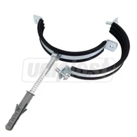 Colier metalic pentru teava cu garnitura din cauciuc si diblu (set) D. 75 mm - 3" (87-92 mm) M8 K 3