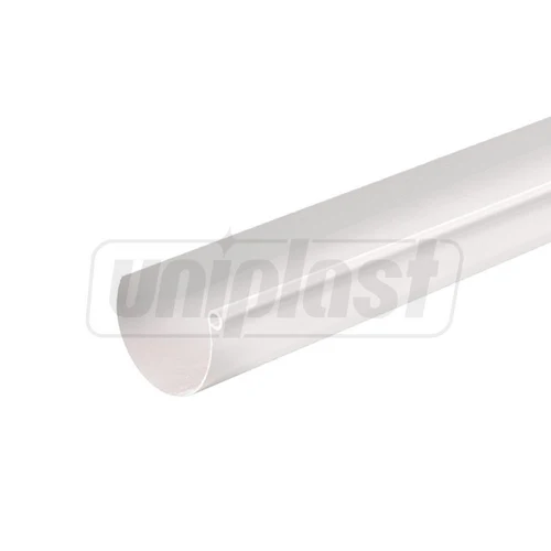 Jgheab PVC semicircular D.125 L=4 m (alb) GRN125B  FIRST PLAST