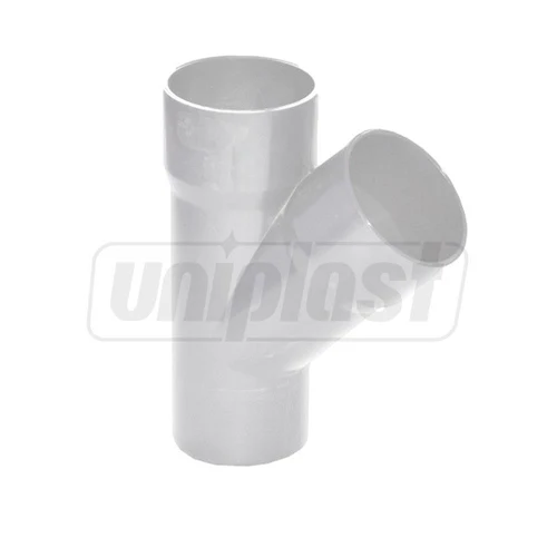 Тройник ПВХ D. 80 x 45° (белый) BRSB80  FIRST PLAST