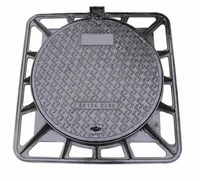Capac din fonta D.600 EN-124 D400 63 kg rama patrata  (600x850x100 mm)