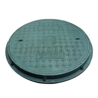 Capac canalizare cu rama D.700x30 / 2 t (verde) (pentru zone pietonale/gradina) (760x45 mm, 25 kg)