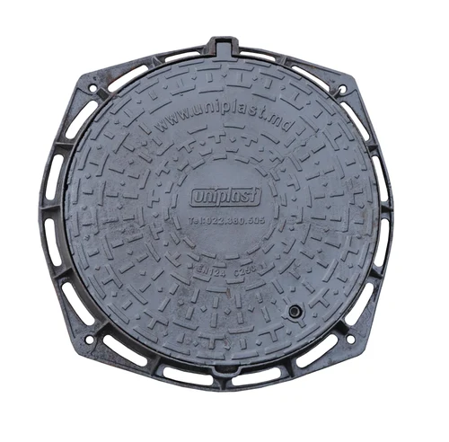 Capac din fonta D.600 EN-124 C250 38 kg cu lacat N (595x805x100 mm)