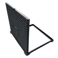 Capac cu rama patrata din fonta 500x500 mm EN124 B125 (520 x 520 mm, H=35 mm) 2