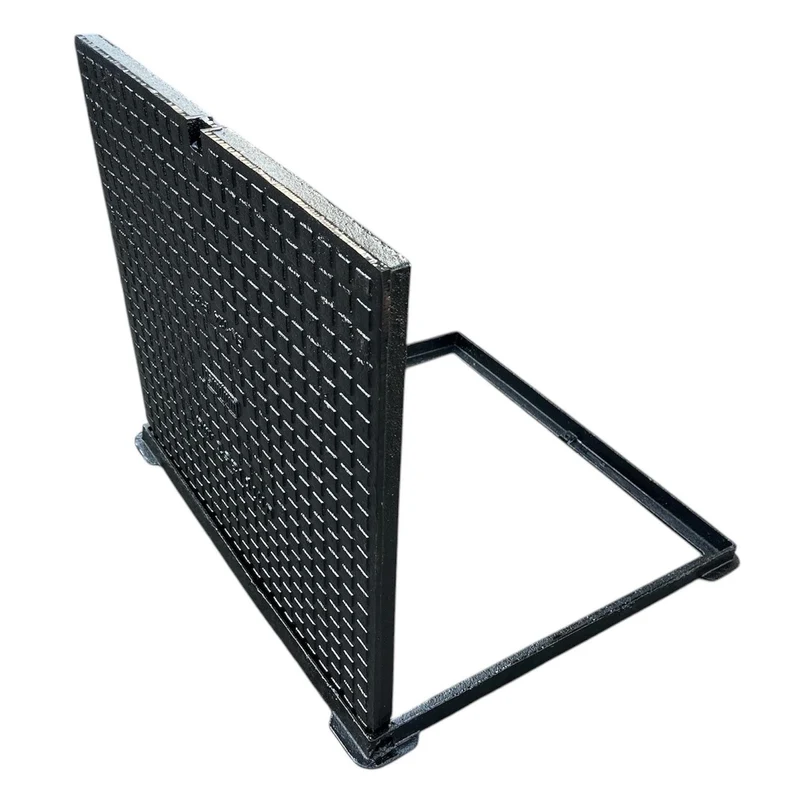 Capac cu rama patrata din fonta 500x500 mm EN124 B125 (520 x 520 mm, H=35 mm) 2