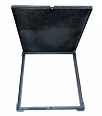 Capac cu rama patrata din fonta 500x500 mm EN124 B125 (520 x 520 mm, H=35 mm) 3