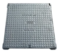 Capac cu rama patrata din fonta 700x700 mm EN124 B125 (730 x 730 mm, H=37 mm)