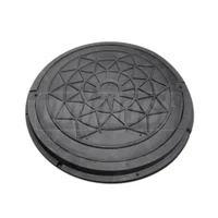 Capac cu rama compozit (nisip+polimer) D.630 (negru) (pentru gradina) 730x50 mm, 25 kg